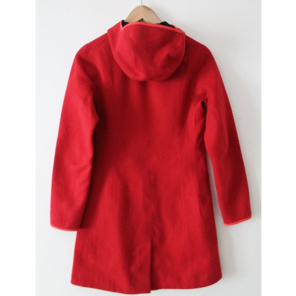 Arc'teryx Lanea Long Wool Coat / XS / Candy Apple Red Hooded Womens - Picture 3 of 5
